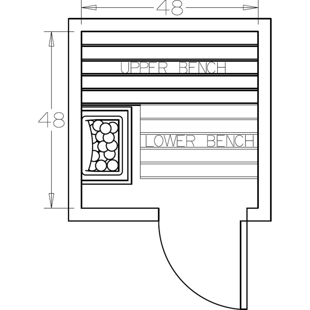 Finnish Sauna Builders 4' x 4' x 7' Pre-Cut Sauna Kit Option 1 / 7 Foot Tall / No Backrest,Option 1 / 7 Foot Tall / Backrest + $171.60,Option 1 / 8 Foot Tall + $227.04 / No Backrest,Option 1 / 8 Foot Tall + $227.04 / Backrest + $171.60 Finnish Sauna Build