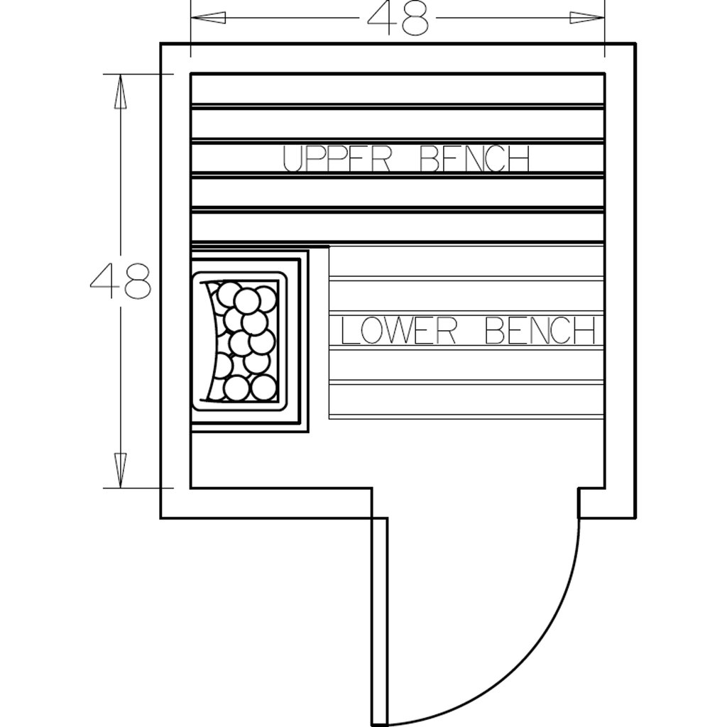 Finnish Sauna Builders 4' x 4' x 7' Pre-Cut Sauna Kit Option 2 / 7 Foot Tall / No Backrest,Option 2 / 7 Foot Tall / Backrest + $171.60,Option 2 / 8 Foot Tall + $227.04 / No Backrest,Option 2 / 8 Foot Tall + $227.04 / Backrest + $171.60 Finnish Sauna Build