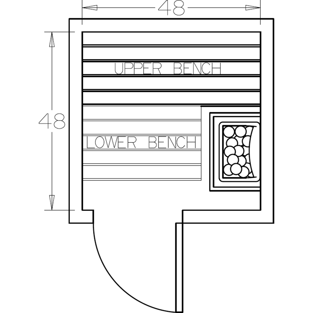 Finnish Sauna Builders 4' x 4' x 7' Pre-Cut Sauna Kit Option 3 / 7 Foot Tall / No Backrest,Option 3 / 7 Foot Tall / Backrest + $171.60,Option 3 / 8 Foot Tall + $227.04 / No Backrest,Option 3 / 8 Foot Tall + $227.04 / Backrest + $171.60 Finnish Sauna Build