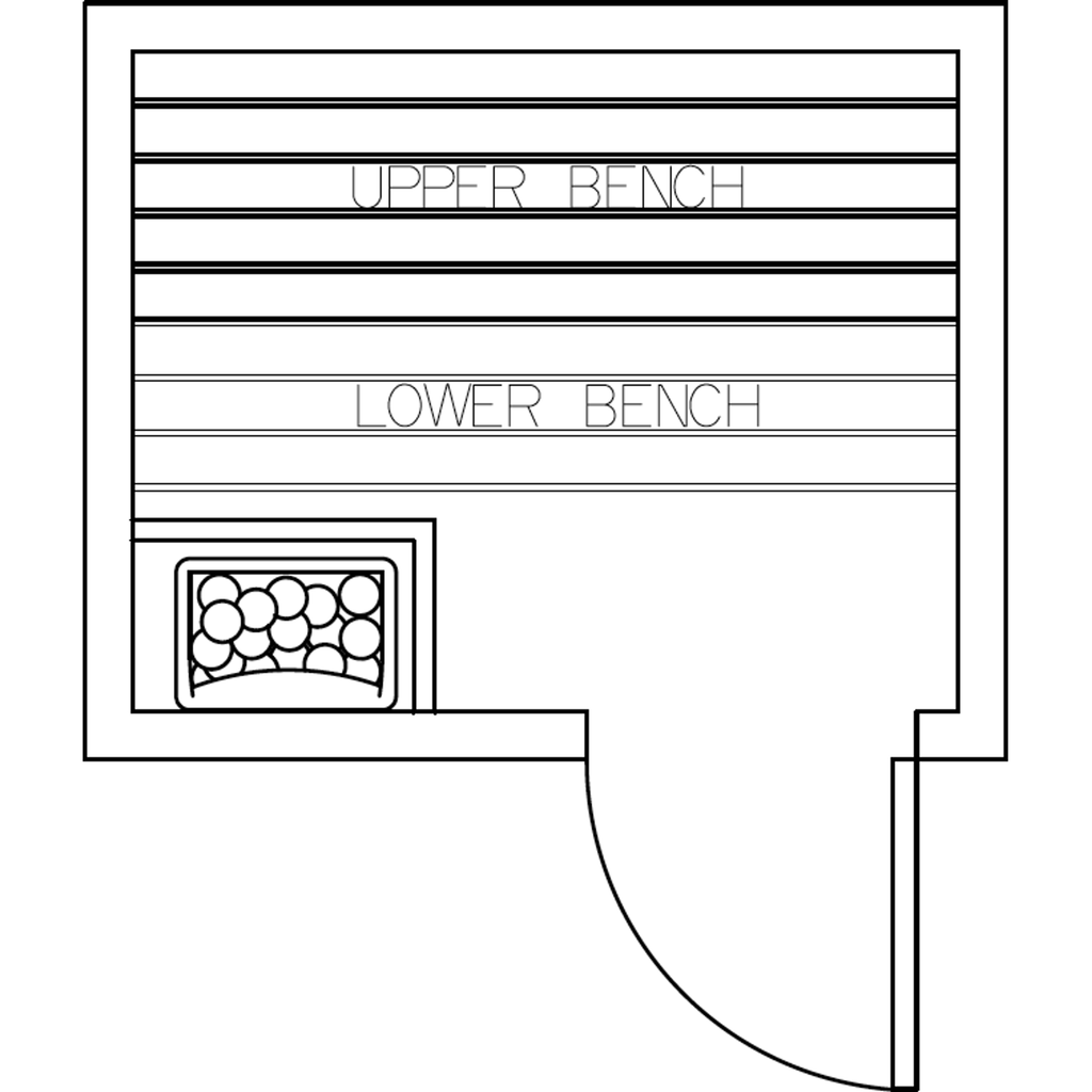 Finnish Sauna Builders 4' x 5' x 7' Pre-Cut Sauna Kit Option 1 / 7 Foot Tall / No Backrest,Option 1 / 7 Foot Tall / Backrest + $214.50,Option 1 / 8 Foot Tall + $255.42 / No Backrest,Option 1 / 8 Foot Tall + $255.42 / Backrest + $214.50 Finnish Sauna Build