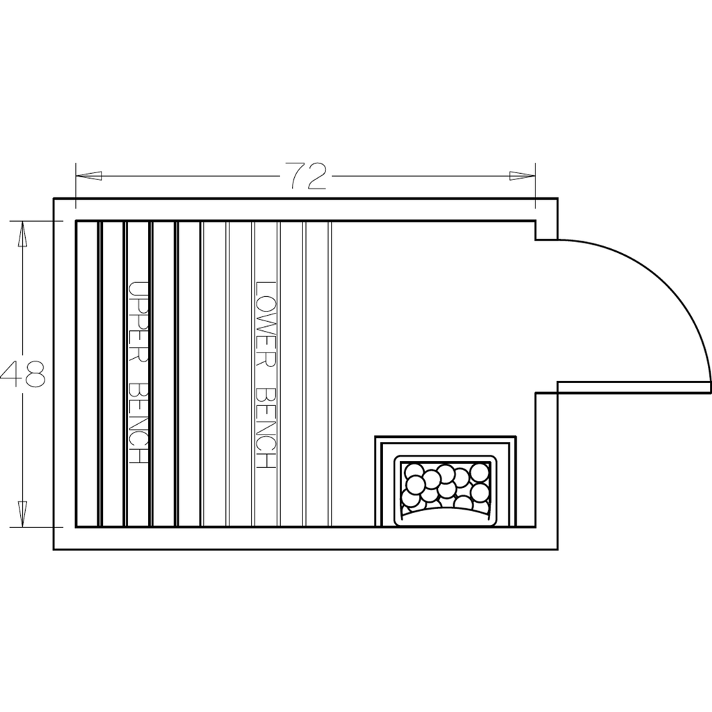 Finnish Sauna Builders 4' x 6' x 7' Pre-Cut Sauna Kit Option 2 / 7 Foot Tall / No Backrest,Option 2 / 7 Foot Tall / Backrest + $257.40,Option 2 / 8 Foot Tall + $283.80 / No Backrest,Option 2 / 8 Foot Tall + $283.80 / Backrest + $257.40 Finnish Sauna Build