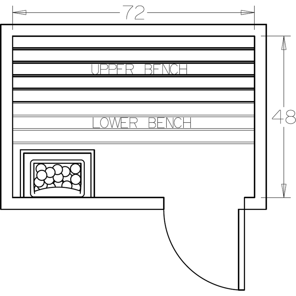 Finnish Sauna Builders 4' x 6' x 7' Pre-Cut Sauna Kit Option 5 / 7 Foot Tall / No Backrest,Option 5 / 7 Foot Tall / Backrest + $257.40,Option 5 / 8 Foot Tall + $283.80 / No Backrest,Option 5 / 8 Foot Tall + $283.80 / Backrest + $257.40 Finnish Sauna Build