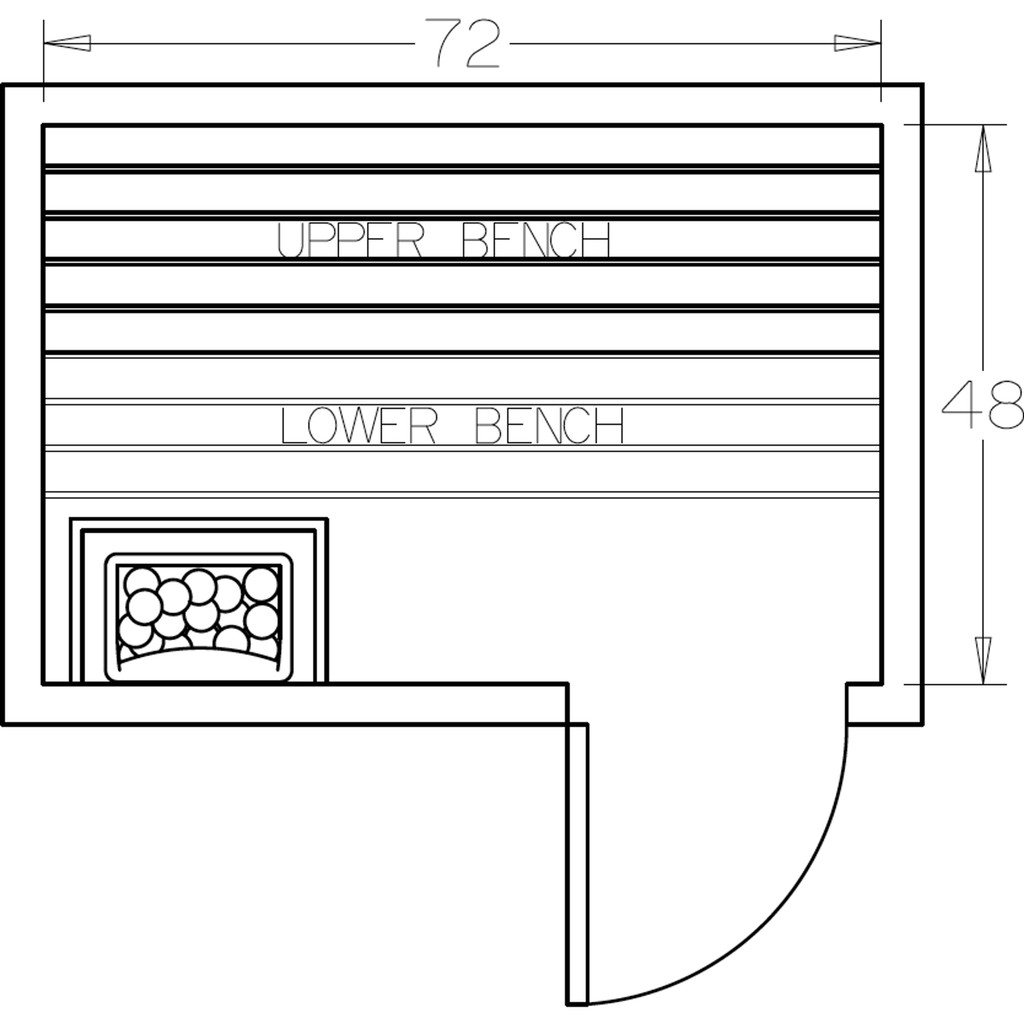 Finnish Sauna Builders 4' x 6' x 7' Pre-Cut Sauna Kit Option 6 / 7 Foot Tall / No Backrest,Option 6 / 7 Foot Tall / Backrest + $257.40,Option 6 / 8 Foot Tall + $283.80 / No Backrest,Option 6 / 8 Foot Tall + $283.80 / Backrest + $257.40 Finnish Sauna Build