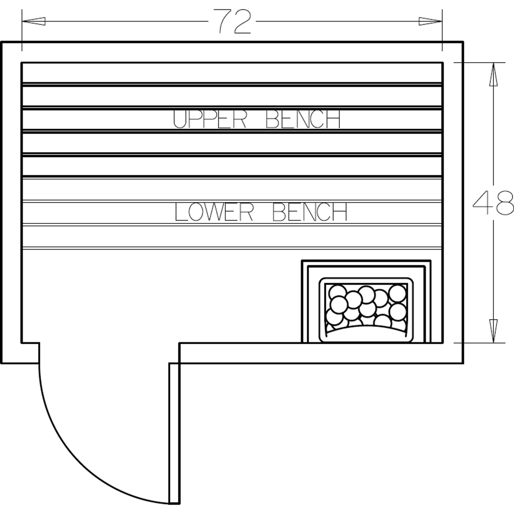 Finnish Sauna Builders 4' x 6' x 7' Pre-Cut Sauna Kit Option 7 / 7 Foot Tall / No Backrest,Option 7 / 7 Foot Tall / Backrest + $257.40,Option 7 / 8 Foot Tall + $283.80 / No Backrest,Option 7 / 8 Foot Tall + $283.80 / Backrest + $257.40 Finnish Sauna Build