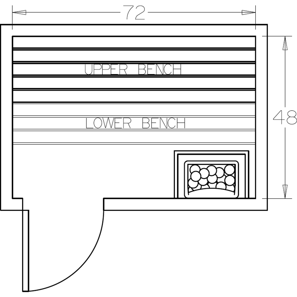 Finnish Sauna Builders 4' x 6' x 7' Pre-Cut Sauna Kit Option 8 / 7 Foot Tall / No Backrest,Option 8 / 7 Foot Tall / Backrest + $257.40,Option 8 / 8 Foot Tall + $283.80 / No Backrest,Option 8 / 8 Foot Tall + $283.80 / Backrest + $257.40 Finnish Sauna Build