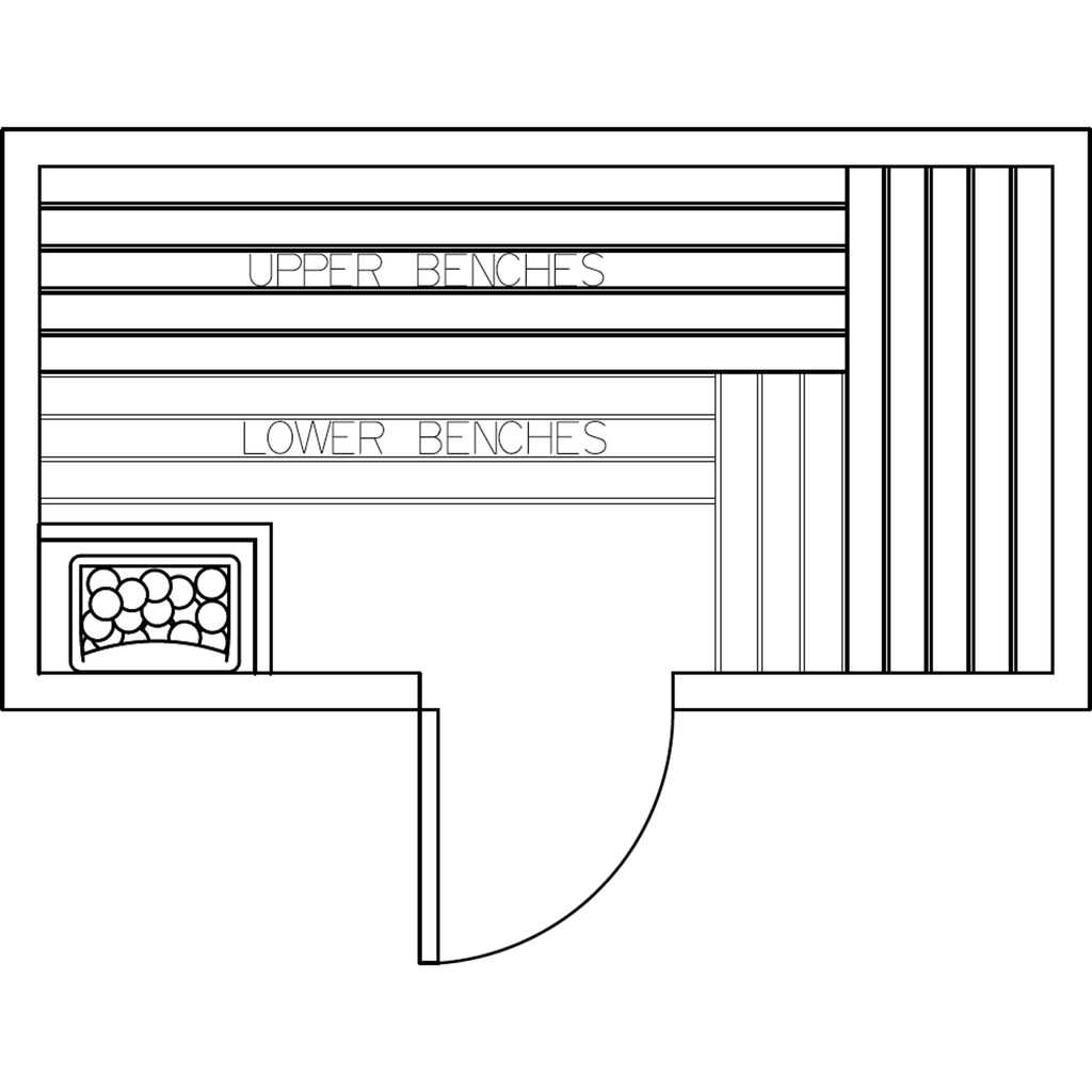 Finnish Sauna Builders 4' x 8' x 7' Pre-Cut Sauna Kit Option 4 / 7 Foot Tall / No Backrest,Option 4 / 7 Foot Tall / Backrest - $343.20,Option 4 / 8 Foot Tall + $340.56 / No Backrest,Option 4 / 8 Foot Tall + $340.56 / Backrest - $343.20 Finnish Sauna Build