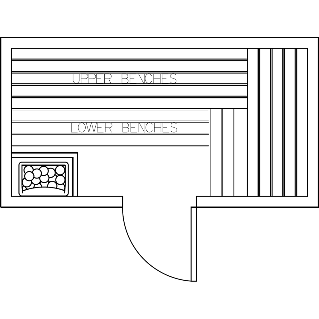 Finnish Sauna Builders 4' x 8' x 7' Pre-Cut Sauna Kit Option 3 / 7 Foot Tall / No Backrest,Option 3 / 7 Foot Tall / Backrest - $343.20,Option 3 / 8 Foot Tall + $340.56 / No Backrest,Option 3 / 8 Foot Tall + $340.56 / Backrest - $343.20 Finnish Sauna Build