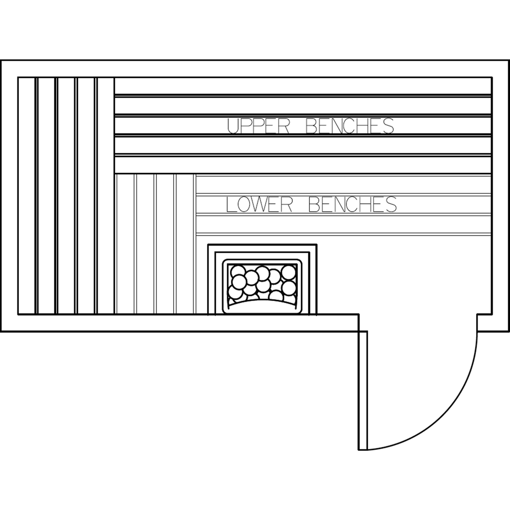 Finnish Sauna Builders 4' x 8' x 7' Pre-Cut Sauna Kit Option 2 / 7 Foot Tall / No Backrest,Option 2 / 7 Foot Tall / Backrest - $343.20,Option 2 / 8 Foot Tall + $340.56 / No Backrest,Option 2 / 8 Foot Tall + $340.56 / Backrest - $343.20 Finnish Sauna Build