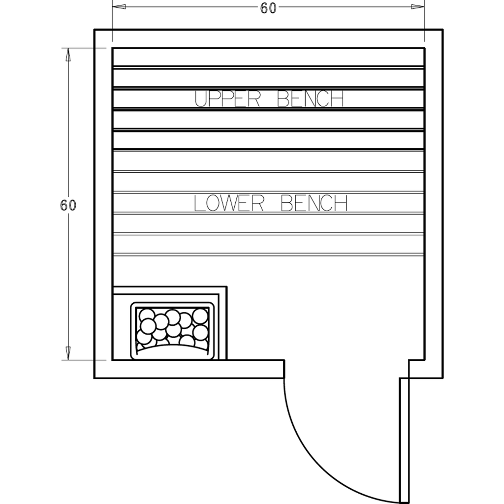 Finnish Sauna Builders 5' x 5' x 7' Pre-Cut Sauna Kit Option 1 / 7 Foot Tall / No Backrest,Option 1 / 7 Foot Tall / Backrest - $214.50,Option 1 / 8 Foot Tall - $283.80 / No Backrest,Option 1 / 8 Foot Tall - $283.80 / Backrest - $214.50 Finnish Sauna Build