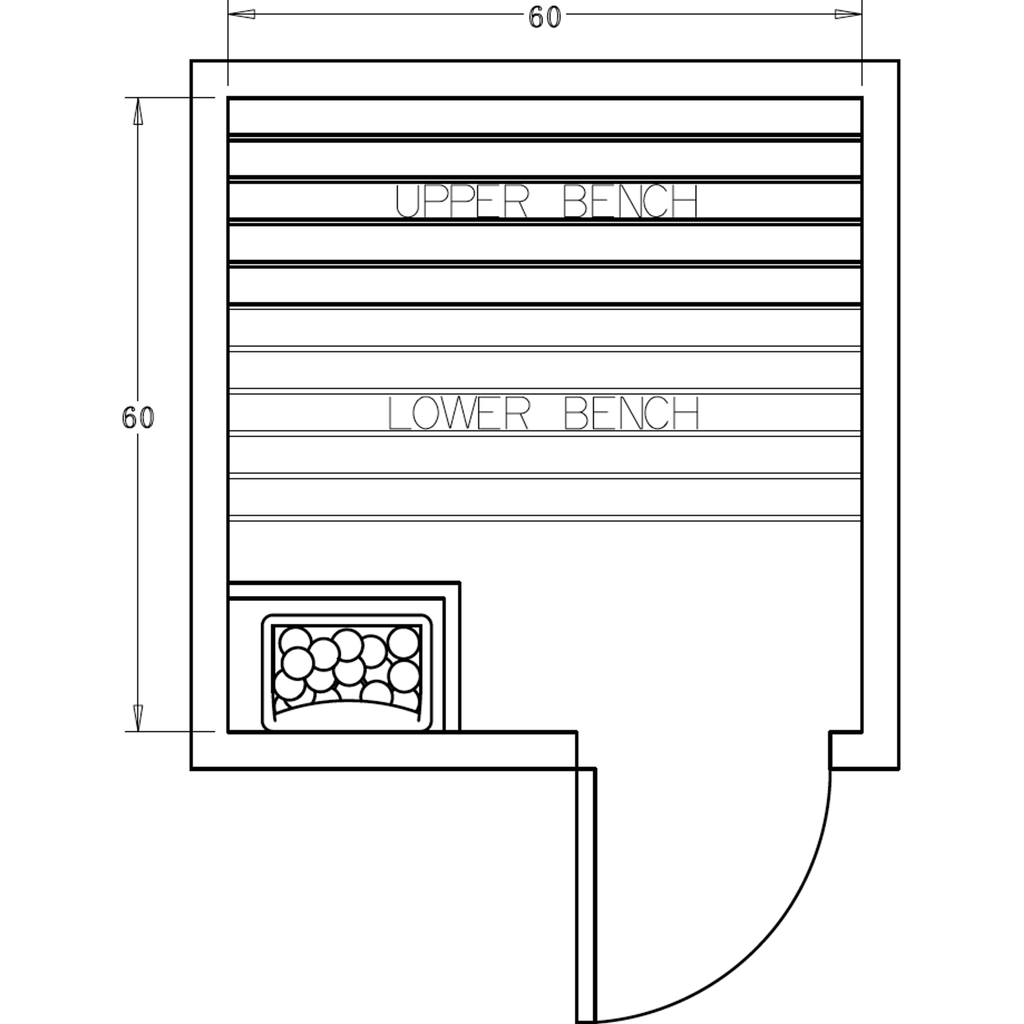 Finnish Sauna Builders 5' x 5' x 7' Pre-Cut Sauna Kit Option 2 / 7 Foot Tall / No Backrest,Option 2 / 7 Foot Tall / Backrest - $214.50,Option 2 / 8 Foot Tall - $283.80 / No Backrest,Option 2 / 8 Foot Tall - $283.80 / Backrest - $214.50 Finnish Sauna Build