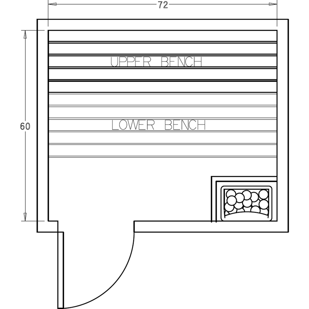 Finnish Sauna Builders 5' x 6' x 7' Pre-Cut Sauna Kit Option 8 / 7 Foot Tall / No Backrest,Option 8 / 7 Foot Tall / Backrest - $257.40,Option 8 / 8 Foot Tall - $312.18 / No Backrest,Option 8 / 8 Foot Tall - $312.18 / Backrest - $257.40 Finnish Sauna Build