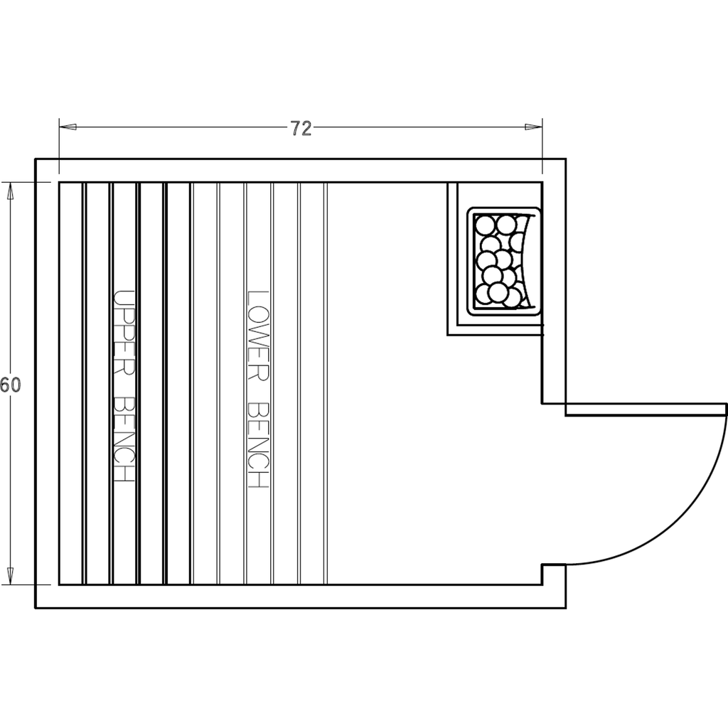 Finnish Sauna Builders 5' x 6' x 7' Pre-Cut Sauna Kit Option 3 / 7 Foot Tall / No Backrest,Option 3 / 7 Foot Tall / Backrest - $257.40,Option 3 / 8 Foot Tall - $312.18 / No Backrest,Option 3 / 8 Foot Tall - $312.18 / Backrest - $257.40 Finnish Sauna Build