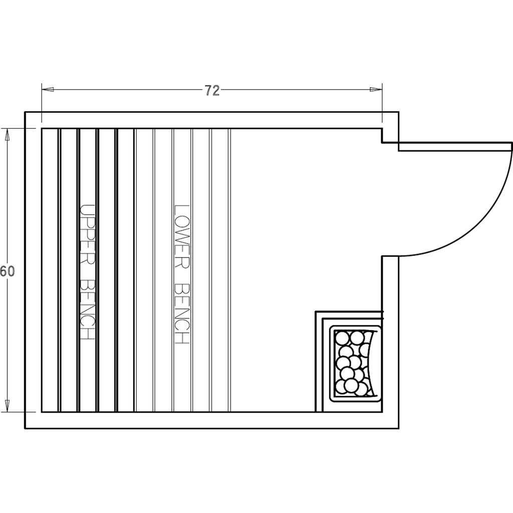 Finnish Sauna Builders 5' x 6' x 7' Pre-Cut Sauna Kit Option 1 / 7 Foot Tall / No Backrest,Option 1 / 7 Foot Tall / Backrest - $257.40,Option 1 / 8 Foot Tall - $312.18 / No Backrest,Option 1 / 8 Foot Tall - $312.18 / Backrest - $257.40 Finnish Sauna Build