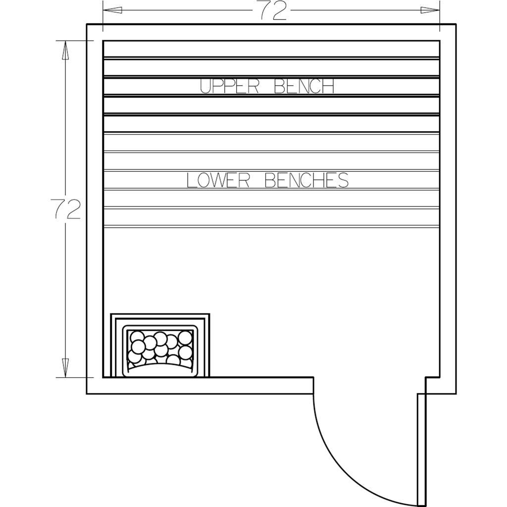 Finnish Sauna Builders 6' x 6' x 7' Pre-Cut Sauna Kit Option 1 / 7 Foot Tall / No Backrest,Option 1 / 7 Foot Tall / Backrest - $257.40,Option 1 / 8 Foot Tall - $340.56 / No Backrest,Option 1 / 8 Foot Tall - $340.56 / Backrest - $257.40 Finnish Sauna Build