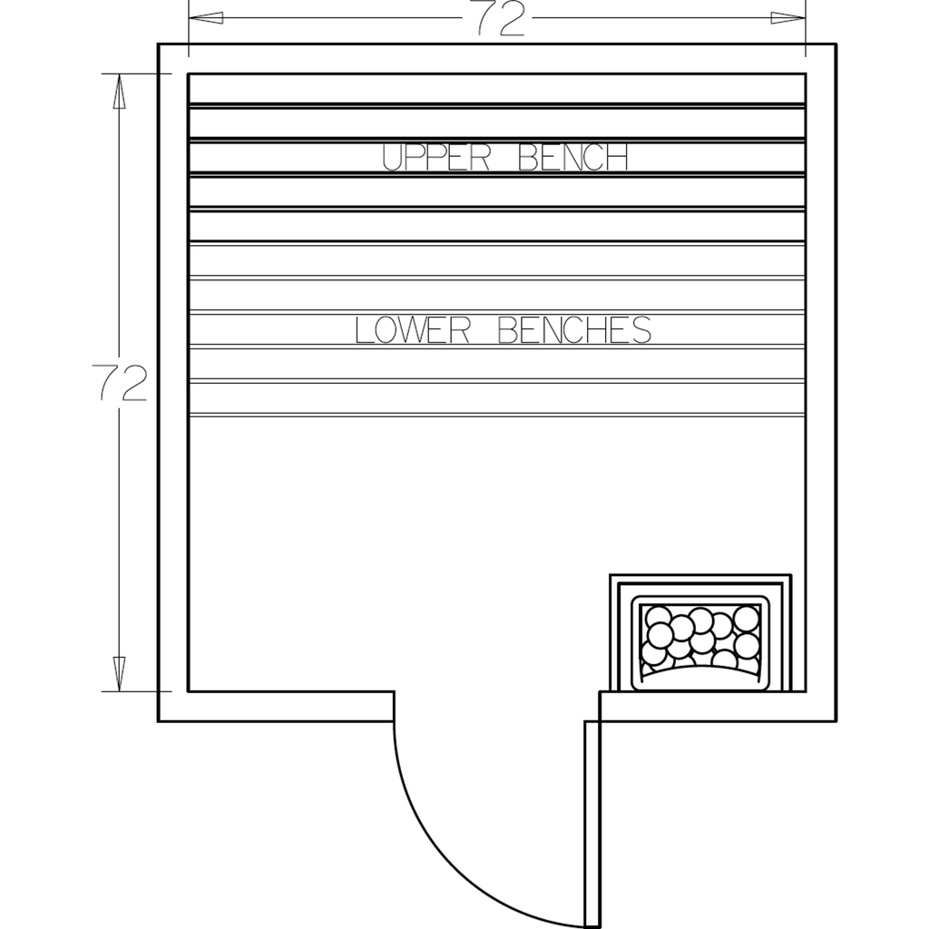 Finnish Sauna Builders 6' x 6' x 7' Pre-Cut Sauna Kit Option 3 / 7 Foot Tall / No Backrest,Option 3 / 7 Foot Tall / Backrest - $257.40 Finnish Sauna Builders Screenshot2022-09-28at11.40.03AM.png