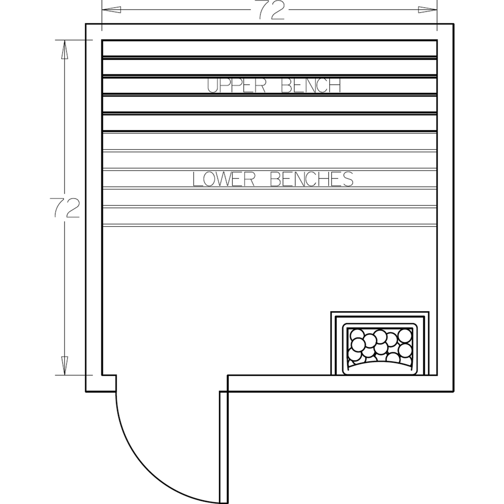 Finnish Sauna Builders 6' x 6' x 7' Pre-Cut Sauna Kit Option 5 / 7 Foot Tall / No Backrest,Option 5 / 7 Foot Tall / Backrest - $257.40,Option 5 / 8 Foot Tall - $340.56 / No Backrest,Option 5 / 8 Foot Tall - $340.56 / Backrest - $257.40 Finnish Sauna Build