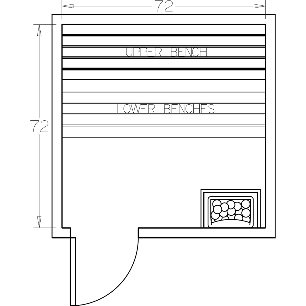 Finnish Sauna Builders 6' x 6' x 7' Pre-Cut Sauna Kit Option 6 / 7 Foot Tall / No Backrest,Option 6 / 7 Foot Tall / Backrest - $257.40,Option 6 / 8 Foot Tall - $340.56 / No Backrest,Option 6 / 8 Foot Tall - $340.56 / Backrest - $257.40 Finnish Sauna Build