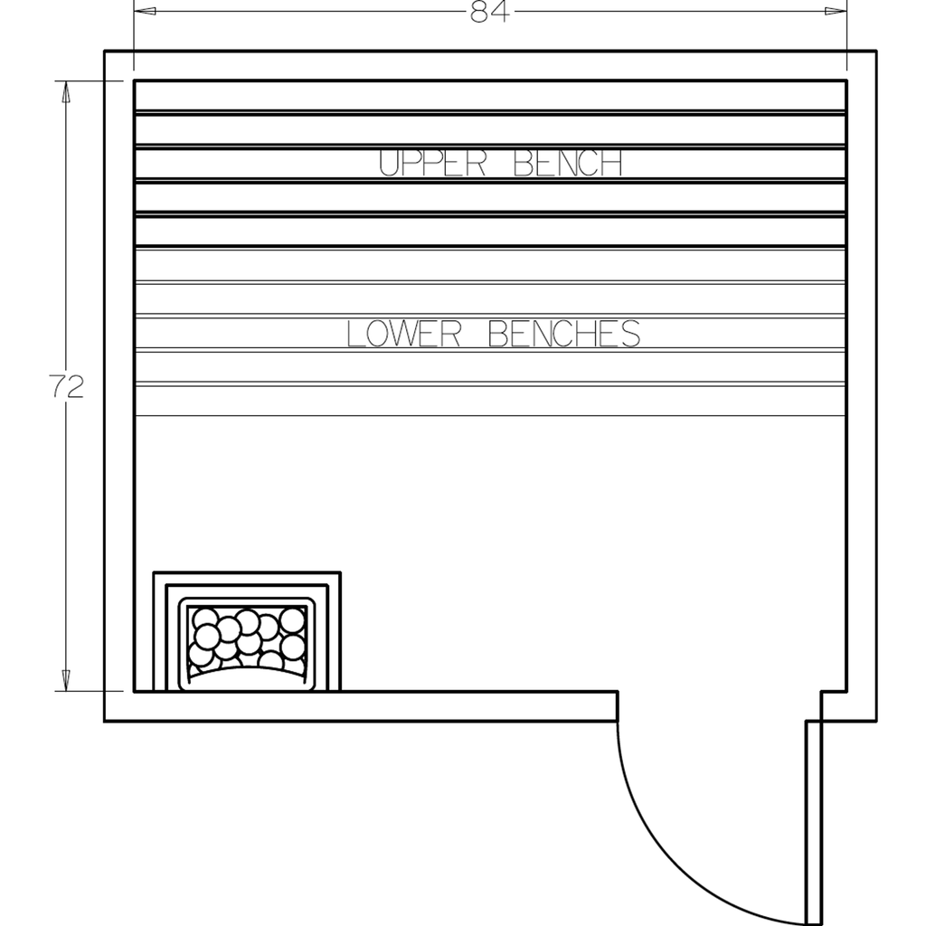 Finnish Sauna Builders 6' x 7' x 7' Pre-Cut Sauna Kit Option 1 / 7 Foot Tall / No Backrest,Option 1 / 7 Foot Tall / Backrest - $300.30,Option 1 / 8 Foot Tall + $368.94 / No Backrest,Option 1 / 8 Foot Tall + $368.94 / Backrest - $300.30 Finnish Sauna Build