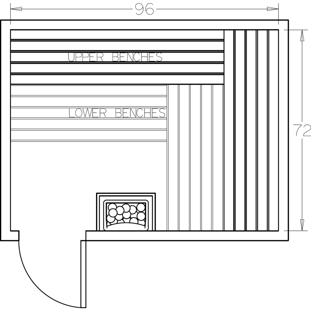 Finnish Sauna Builders 6' x 8' x 7' Pre-Cut Sauna Kit Option 5 / 7 Foot Tall / No Backrest,Option 5 / 7 Foot Tall / Backrest - $343.20,Option 5 / 8 Foot Tall - $397.32 / No Backrest,Option 5 / 8 Foot Tall - $397.32 / Backrest - $343.20 Finnish Sauna Build