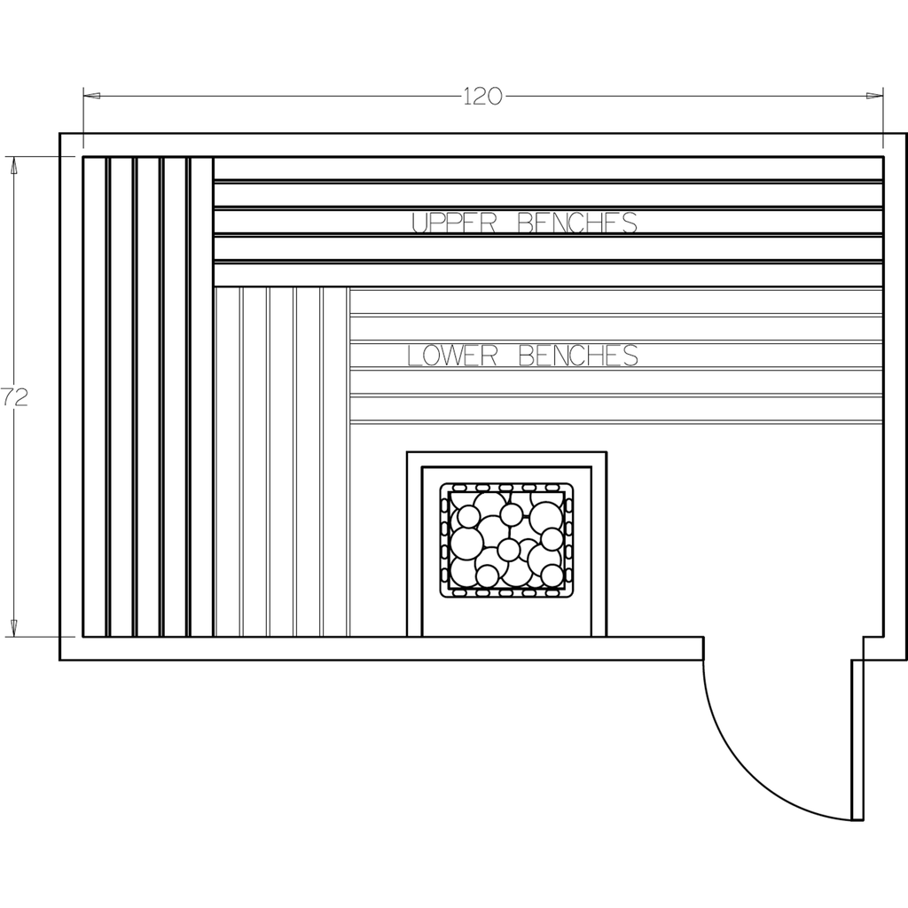 Finnish Sauna Builders 6' x 10' x 7' Pre-Cut Sauna Kit Option 1 / 7 Foot Tall / No Backrest,Option 1 / 7 Foot Tall / Backrest - $429.00,Option 1 / 8 Foot Tall + $454.08 / No Backrest,Option 1 / 8 Foot Tall + $454.08 / Backrest - $429.00 Finnish Sauna Buil