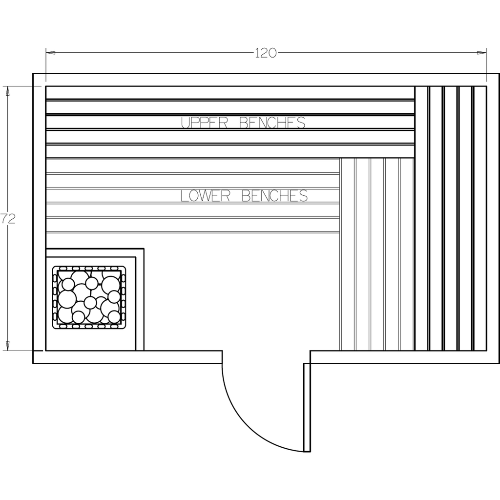 Finnish Sauna Builders 6' x 10' x 7' Pre-Cut Sauna Kit Option 3 / 7 Foot Tall / No Backrest,Option 3 / 7 Foot Tall / Backrest - $429.00,Option 3 / 8 Foot Tall + $454.08 / No Backrest,Option 3 / 8 Foot Tall + $454.08 / Backrest - $429.00 Finnish Sauna Buil