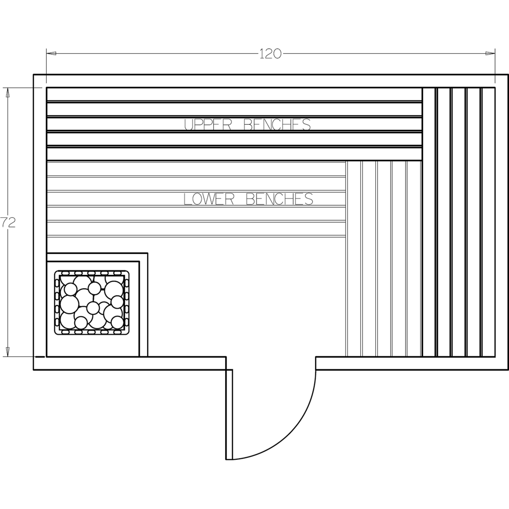 Finnish Sauna Builders 6' x 10' x 7' Pre-Cut Sauna Kit Option 4 / 7 Foot Tall / No Backrest,Option 4 / 7 Foot Tall / Backrest - $429.00,Option 4 / 8 Foot Tall + $454.08 / No Backrest,Option 4 / 8 Foot Tall + $454.08 / Backrest - $429.00 Finnish Sauna Buil