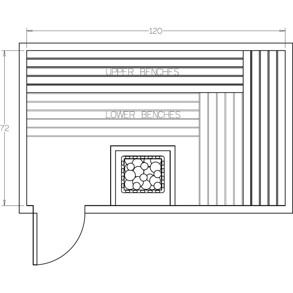 Finnish Sauna Builders 6' x 10' x 7' Pre-Cut Sauna Kit Option 5 / 7 Foot Tall / No Backrest,Option 5 / 7 Foot Tall / Backrest - $429.00,Option 5 / 8 Foot Tall + $454.08 / No Backrest,Option 5 / 8 Foot Tall + $454.08 / Backrest - $429.00 Finnish Sauna Buil