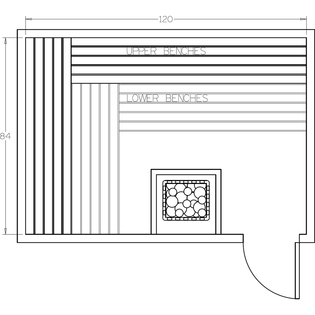 Finnish Sauna Builders 7' x 10' x 7' Pre-Cut Sauna Kit Option 1 / 7 Foot Tall / No Backrest,Option 1 / 7 Foot Tall / Backrest + $429.00,Option 1 / 8 Foot Tall + $482.46 / No Backrest,Option 1 / 8 Foot Tall + $482.46 / Backrest + $429.00 Finnish Sauna Buil