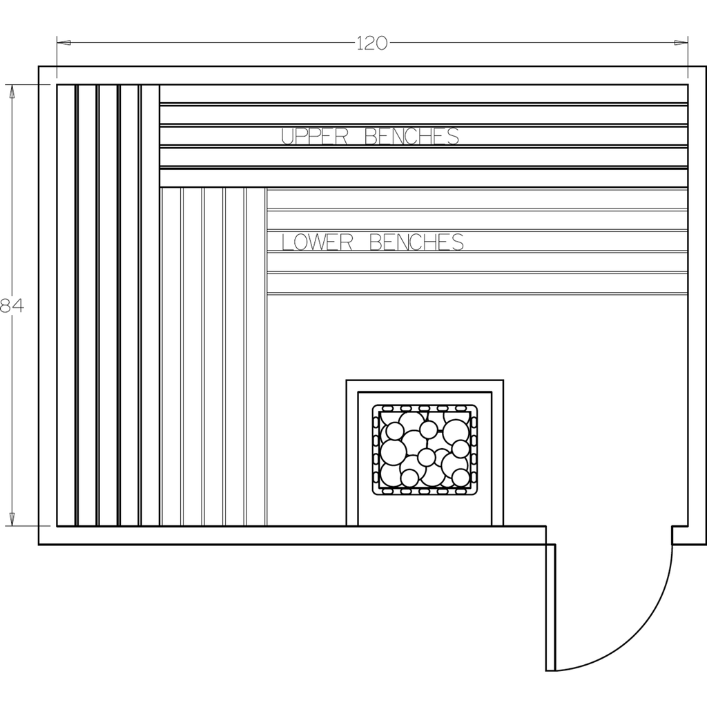 Finnish Sauna Builders 7' x 10' x 7' Pre-Cut Sauna Kit Option 2 / 7 Foot Tall / No Backrest,Option 2 / 7 Foot Tall / Backrest + $429.00,Option 2 / 8 Foot Tall + $482.46 / No Backrest,Option 2 / 8 Foot Tall + $482.46 / Backrest + $429.00 Finnish Sauna Buil