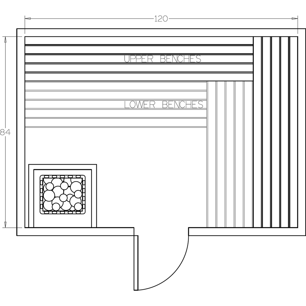 Finnish Sauna Builders 7' x 10' x 7' Pre-Cut Sauna Kit Option 4 / 7 Foot Tall / No Backrest,Option 4 / 7 Foot Tall / Backrest + $429.00,Option 4 / 8 Foot Tall + $482.46 / No Backrest,Option 4 / 8 Foot Tall + $482.46 / Backrest + $429.00 Finnish Sauna Buil