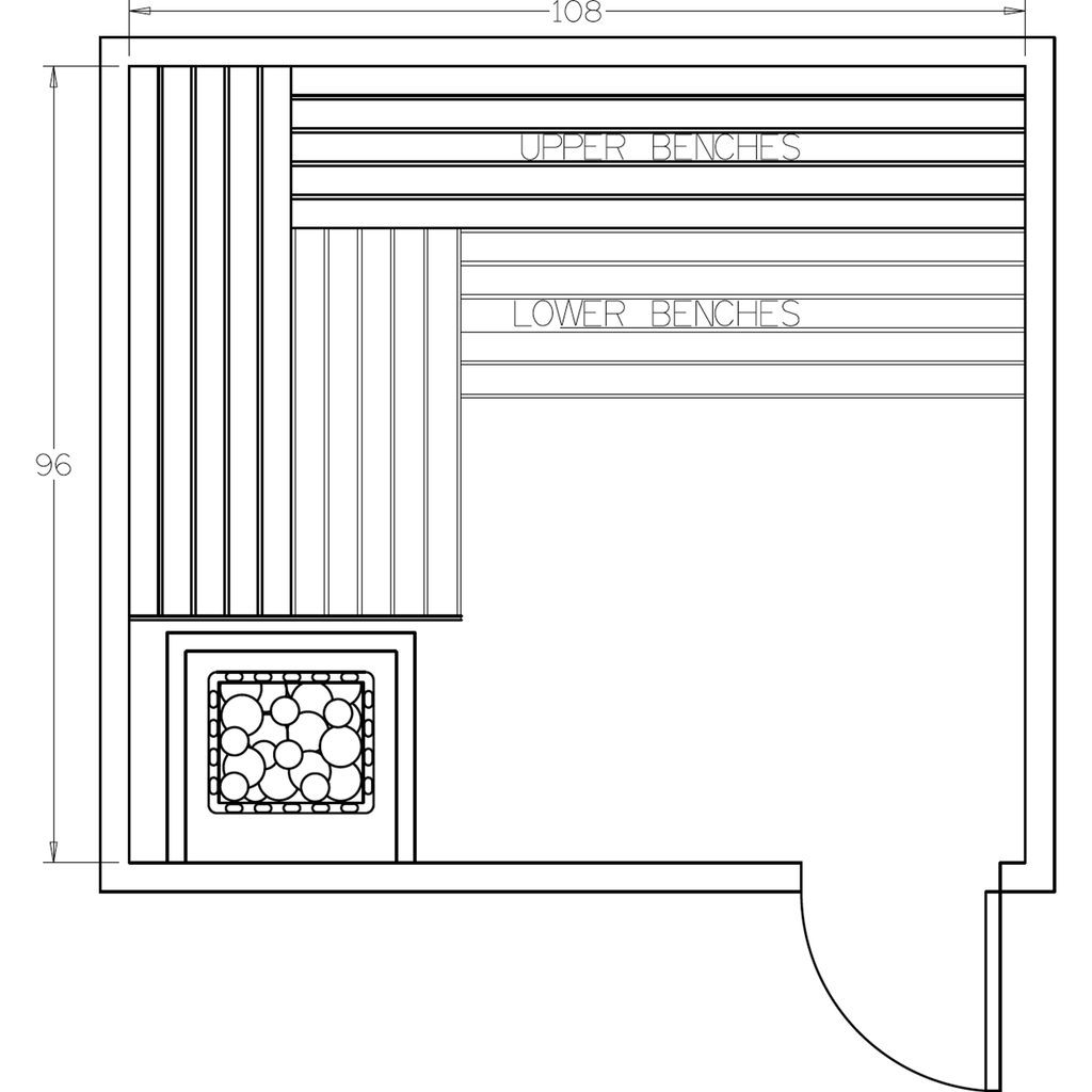 Finnish Sauna Builders 8' x 9' x 7' Pre-Cut Sauna Kit Option 1 / 7 Foot Tall / No Backrest,Option 1 / 7 Foot Tall / Backrest + $386.10,Option 1 / 8 Foot Tall + $482.46 / No Backrest,Option 1 / 8 Foot Tall + $482.46 / Backrest + $386.10 Finnish Sauna Build