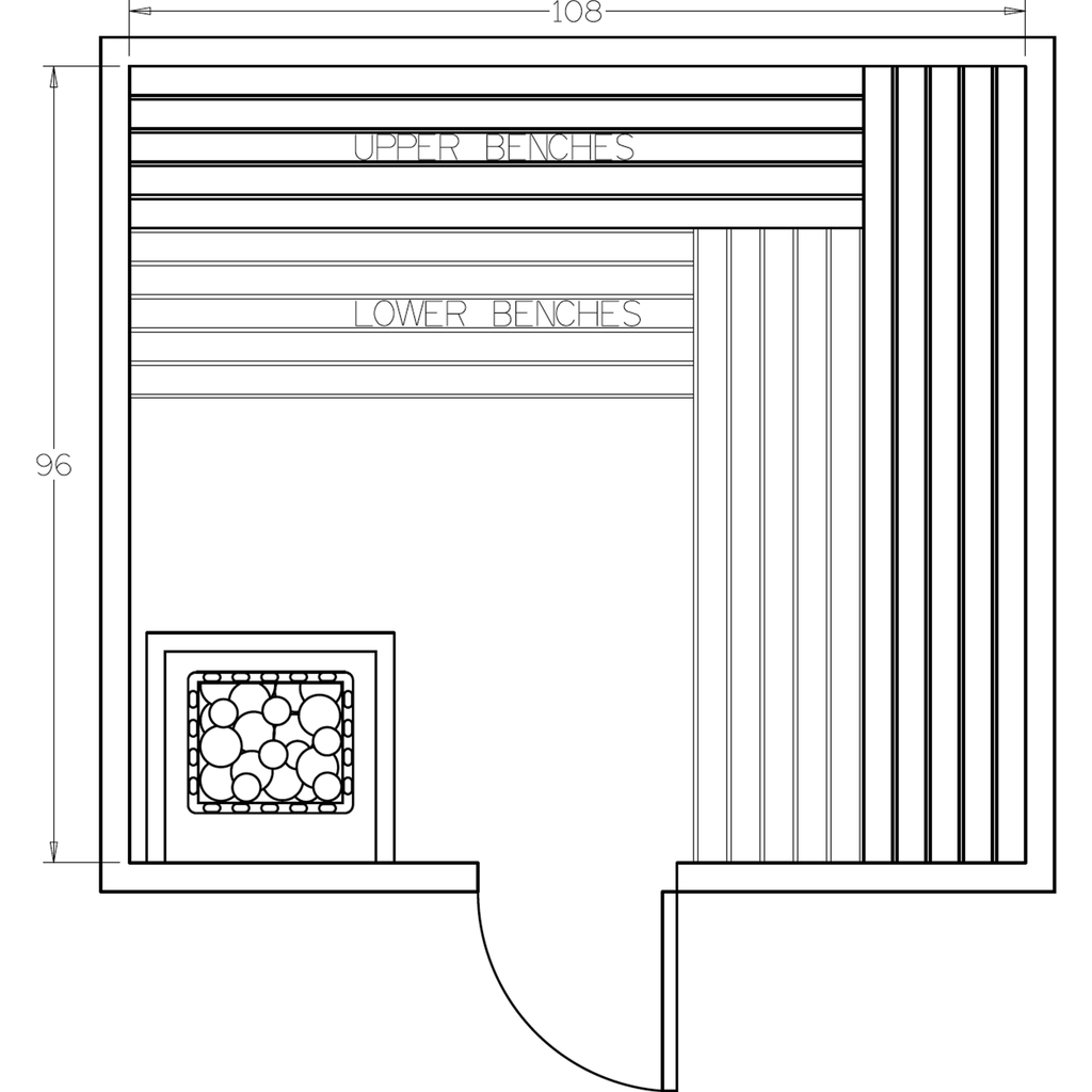 Finnish Sauna Builders 8' x 9' x 7' Pre-Cut Sauna Kit Option 3 / 7 Foot Tall / No Backrest,Option 3 / 7 Foot Tall / Backrest + $386.10,Option 3 / 8 Foot Tall + $482.46 / No Backrest,Option 3 / 8 Foot Tall + $482.46 / Backrest + $386.10 Finnish Sauna Build