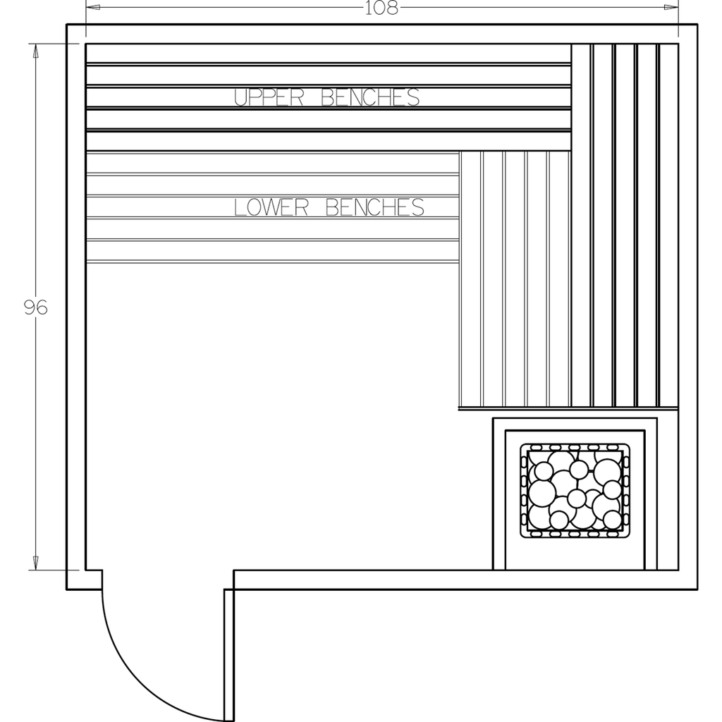 Finnish Sauna Builders 8' x 9' x 7' Pre-Cut Sauna Kit Option 5 / 7 Foot Tall / No Backrest,Option 5 / 7 Foot Tall / Backrest + $386.10,Option 5 / 8 Foot Tall + $482.46 / No Backrest,Option 5 / 8 Foot Tall + $482.46 / Backrest + $386.10 Finnish Sauna Build