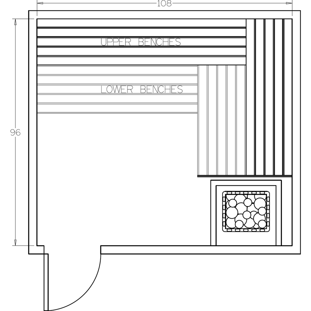 Finnish Sauna Builders 8' x 9' x 7' Pre-Cut Sauna Kit Option 6 / 7 Foot Tall / No Backrest,Option 6 / 7 Foot Tall / Backrest + $386.10,Option 6 / 8 Foot Tall + $482.46 / No Backrest,Option 6 / 8 Foot Tall + $482.46 / Backrest + $386.10 Finnish Sauna Build