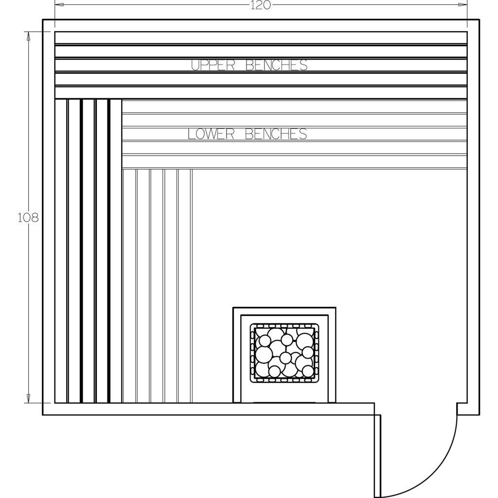 Finnish Sauna Builders 9' x 10' x 7' Pre-Cut Sauna Kit Option 2 / 7 Foot Tall / No Backrest,Option 2 / 7 Foot Tall / Backrest + $429.00,Option 2 / 8 Foot Tall + $539.22 / No Backrest,Option 2 / 8 Foot Tall + $539.22 / Backrest + $429.00 Finnish Sauna Buil