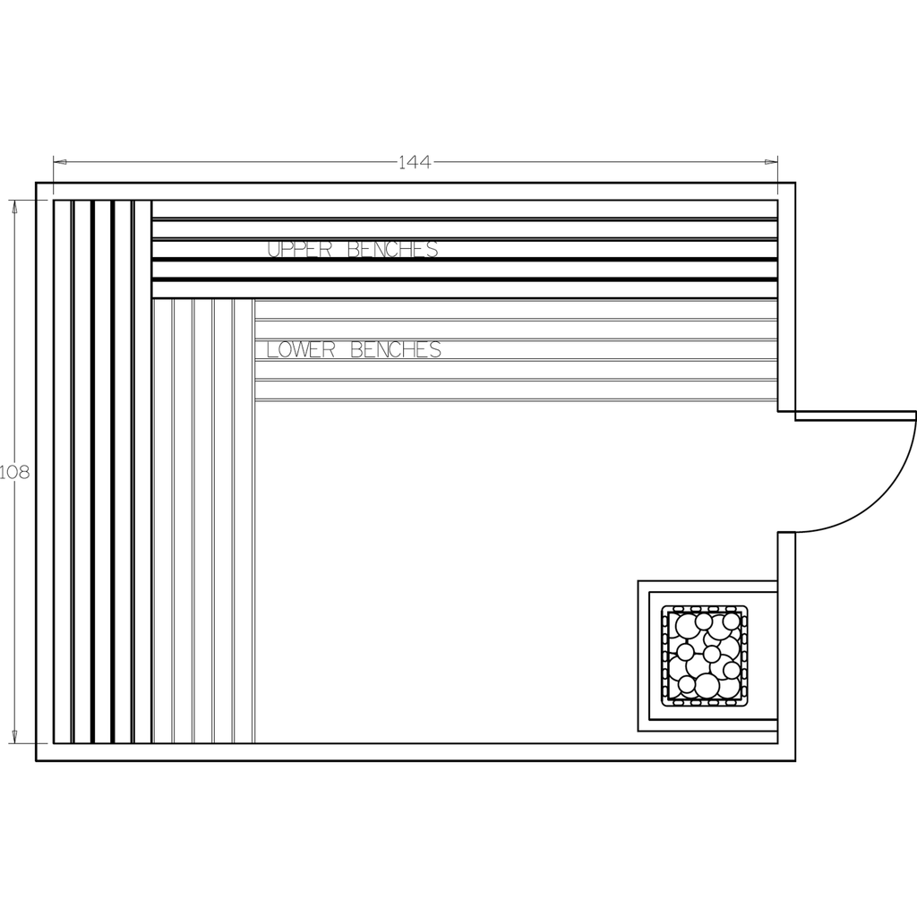 Finnish Sauna Builders 9' x 12' x 7' Pre-Cut Sauna Kit Option 3 / 7 Foot Tall / No Backrest,Option 3 / 7 Foot Tall / Backrest + $514.80,Option 3 / 8 Foot Tall + $595.98 / No Backrest,Option 3 / 8 Foot Tall + $595.98 / Backrest + $514.80 Finnish Sauna Buil