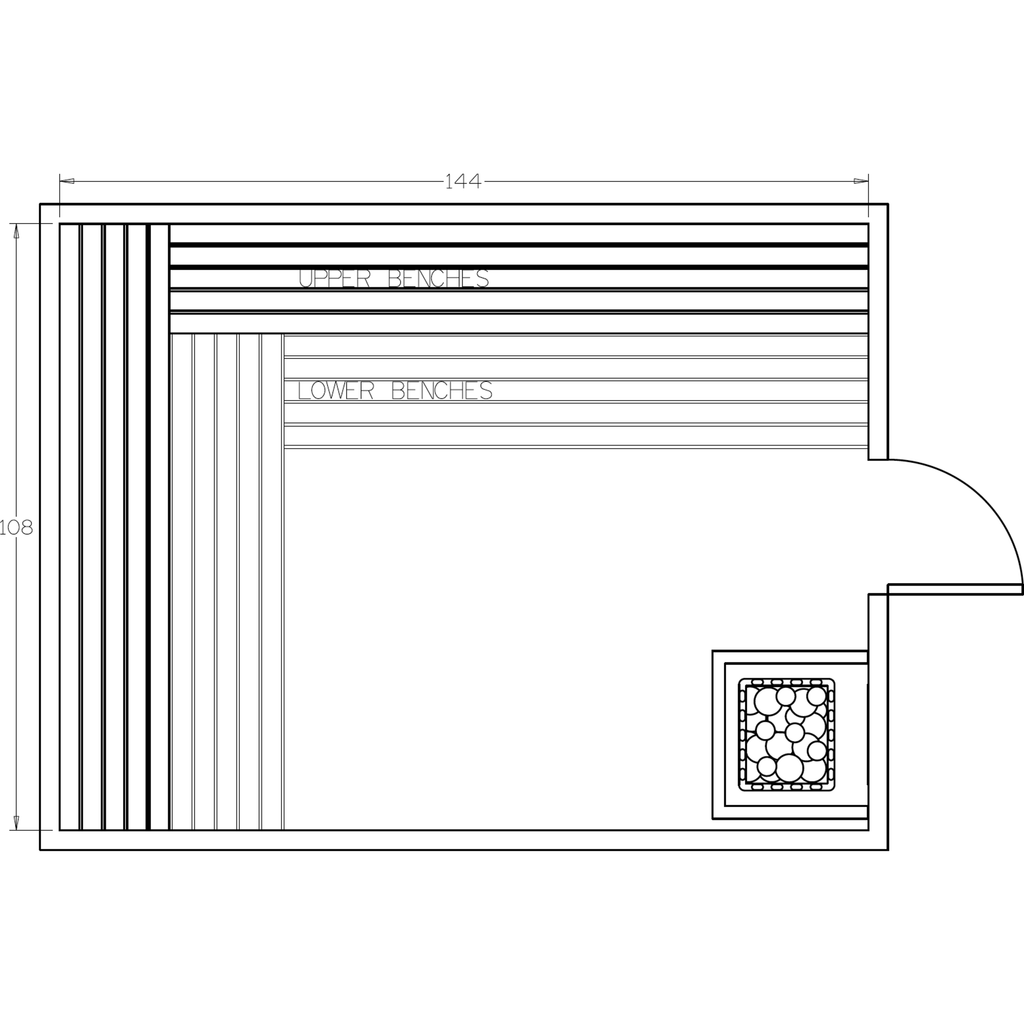 Finnish Sauna Builders 9' x 12' x 7' Pre-Cut Sauna Kit Option 4 / 7 Foot Tall / No Backrest,Option 4 / 7 Foot Tall / Backrest + $514.80,Option 4 / 8 Foot Tall + $595.98 / No Backrest,Option 4 / 8 Foot Tall + $595.98 / Backrest + $514.80 Finnish Sauna Buil