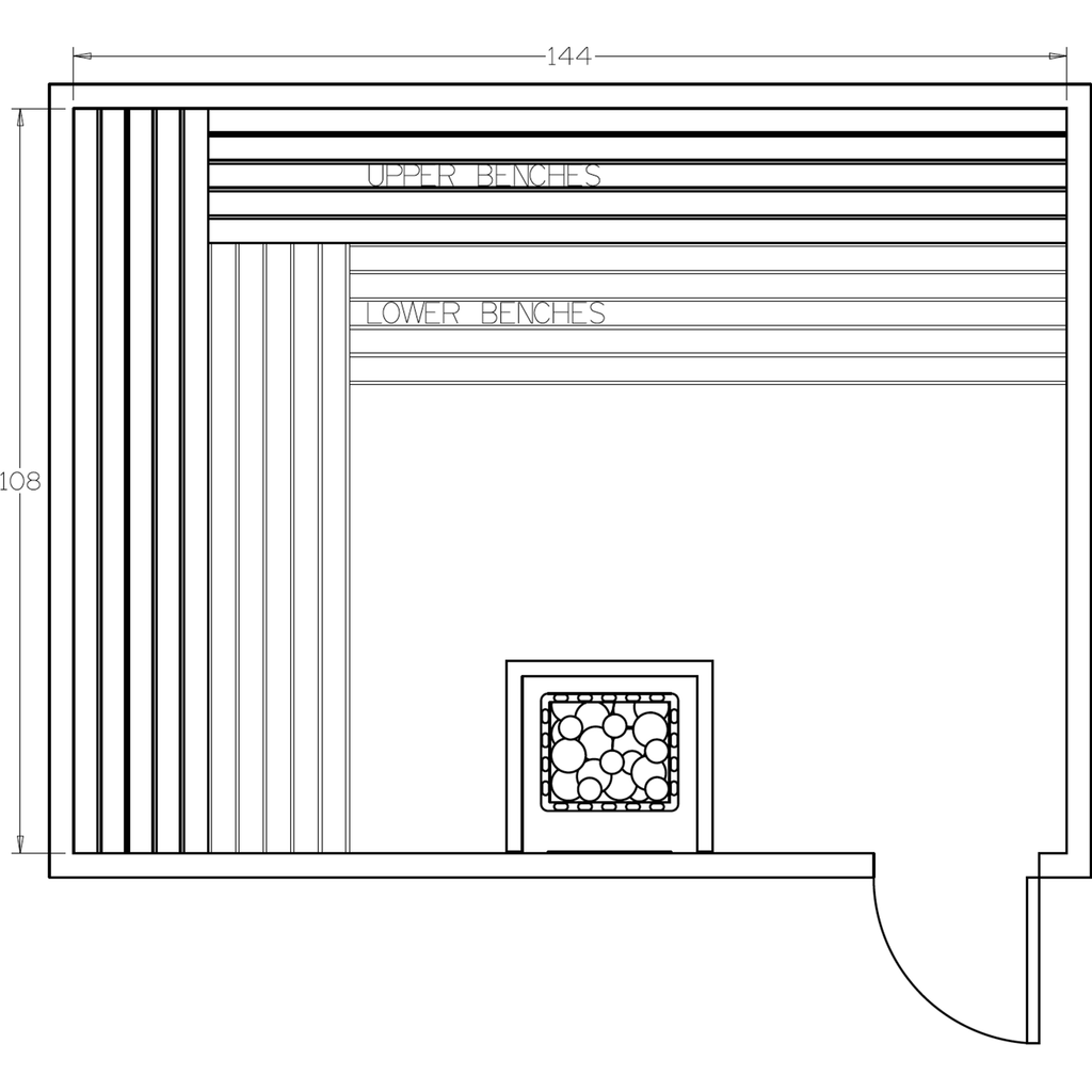 Finnish Sauna Builders 9' x 12' x 7' Pre-Cut Sauna Kit Option 7 / 7 Foot Tall / No Backrest,Option 7 / 7 Foot Tall / Backrest + $514.80,Option 7 / 8 Foot Tall + $595.98 / No Backrest,Option 7 / 8 Foot Tall + $595.98 / Backrest + $514.80 Finnish Sauna Buil