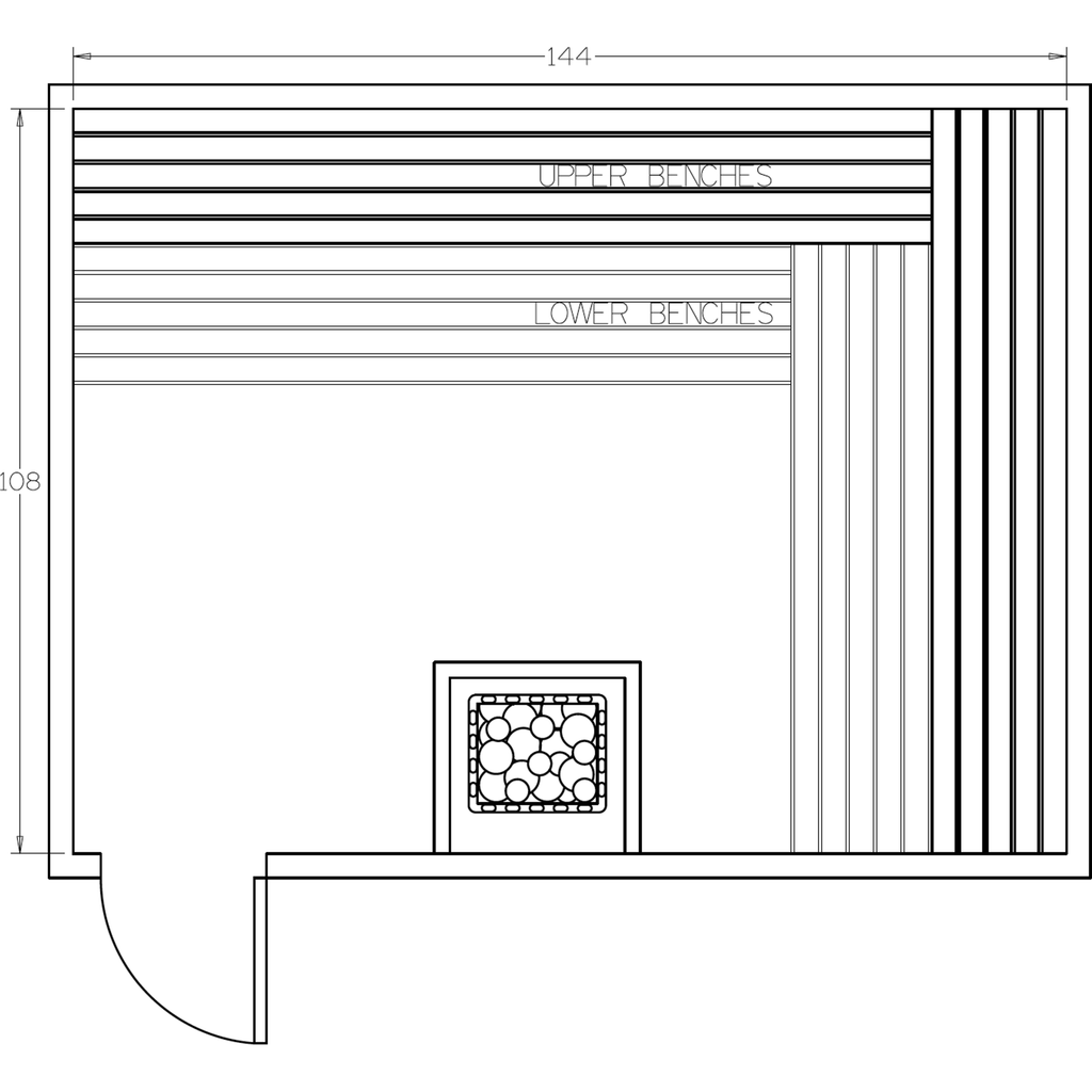 Finnish Sauna Builders 9' x 12' x 7' Pre-Cut Sauna Kit Option 11 / 7 Foot Tall / No Backrest,Option 11 / 7 Foot Tall / Backrest + $514.80,Option 11 / 8 Foot Tall + $595.98 / No Backrest,Option 11 / 8 Foot Tall + $595.98 / Backrest + $514.80 Finnish Sauna 