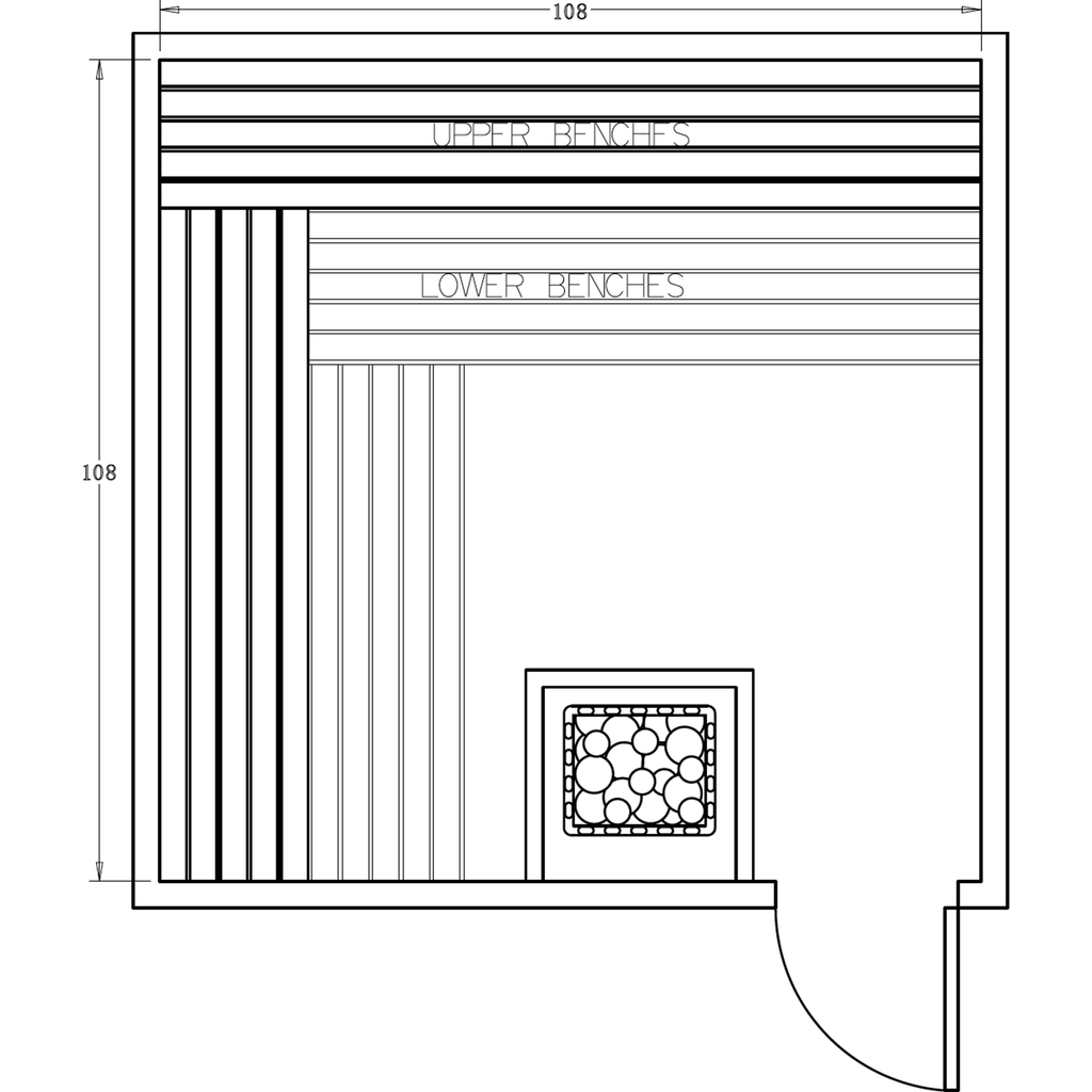 Finnish Sauna Builders 9' x 9' x 7' Pre-Cut Sauna Kit Option 1 / 7 Foot Tall / No Backrest,Option 1 / 7 Foot Tall / Backrest + $386.10,Option 1 / 8 Foot Tall + $510.84 / No Backrest,Option 1 / 8 Foot Tall + $510.84 / Backrest + $386.10 Finnish Sauna Build