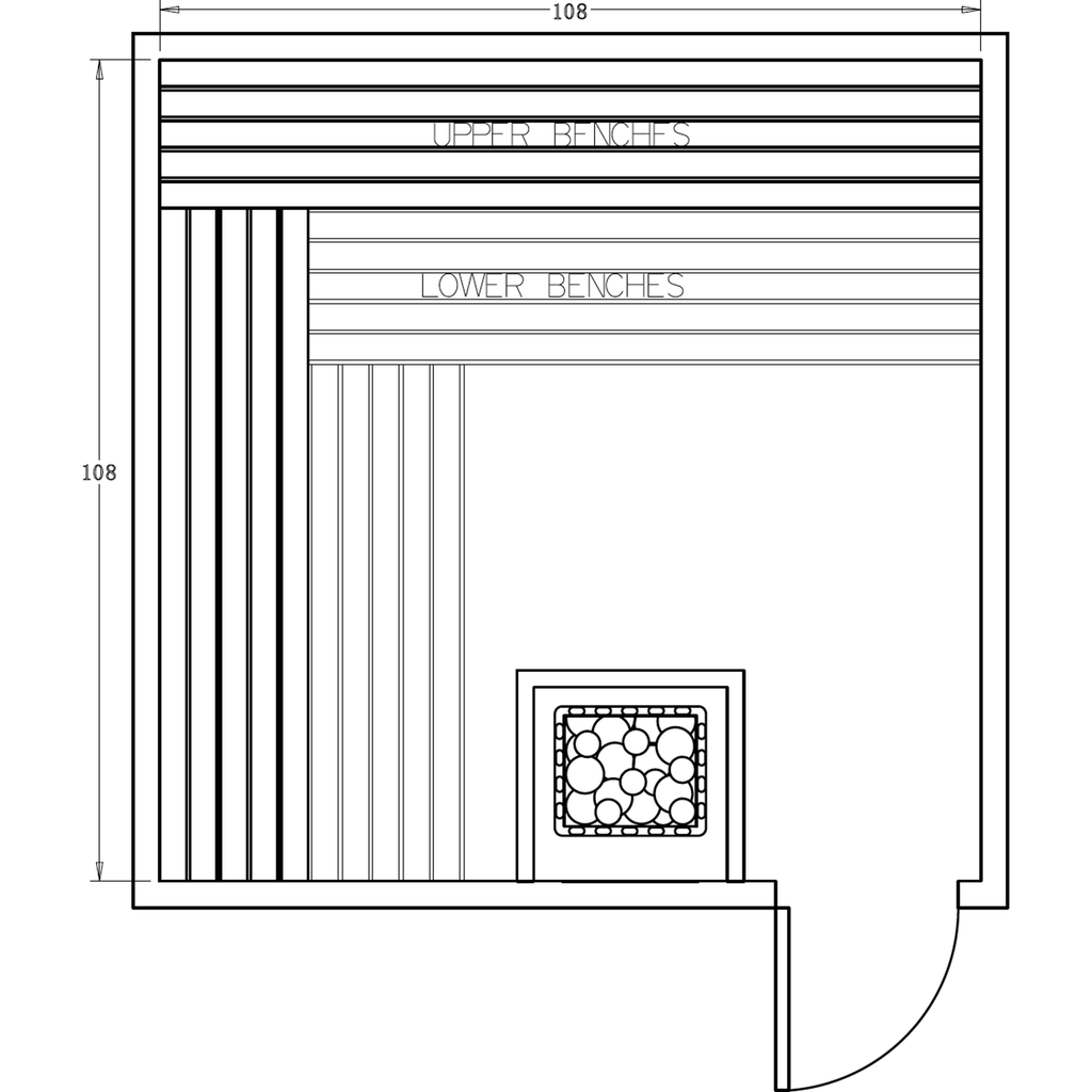 Finnish Sauna Builders 9' x 9' x 7' Pre-Cut Sauna Kit Option 2 / 7 Foot Tall / No Backrest,Option 2 / 7 Foot Tall / Backrest + $386.10,Option 2 / 8 Foot Tall + $510.84 / No Backrest,Option 2 / 8 Foot Tall + $510.84 / Backrest + $386.10 Finnish Sauna Build