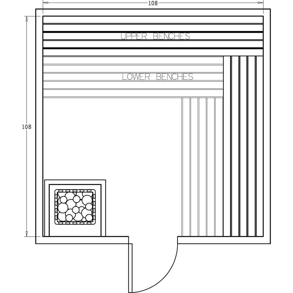 Finnish Sauna Builders 9' x 9' x 7' Pre-Cut Sauna Kit Option 4 / 7 Foot Tall / No Backrest,Option 4 / 7 Foot Tall / Backrest + $386.10,Option 4 / 8 Foot Tall + $510.84 / No Backrest,Option 4 / 8 Foot Tall + $510.84 / Backrest + $386.10 Finnish Sauna Build