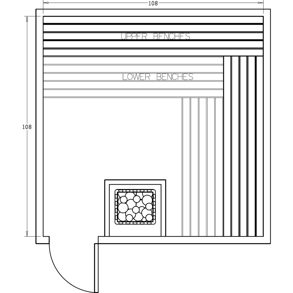 Finnish Sauna Builders 9' x 9' x 7' Pre-Cut Sauna Kit Option 5 / 7 Foot Tall / No Backrest,Option 5 / 7 Foot Tall / Backrest + $386.10,Option 5 / 8 Foot Tall + $510.84 / No Backrest,Option 5 / 8 Foot Tall + $510.84 / Backrest + $386.10 Finnish Sauna Build