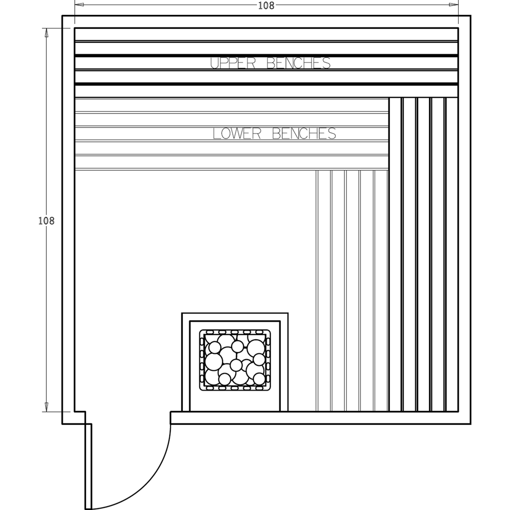 Finnish Sauna Builders 9' x 9' x 7' Pre-Cut Sauna Kit Option 6 / 7 Foot Tall / No Backrest,Option 6 / 7 Foot Tall / Backrest + $386.10,Option 6 / 8 Foot Tall + $510.84 / No Backrest,Option 6 / 8 Foot Tall + $510.84 / Backrest + $386.10 Finnish Sauna Build