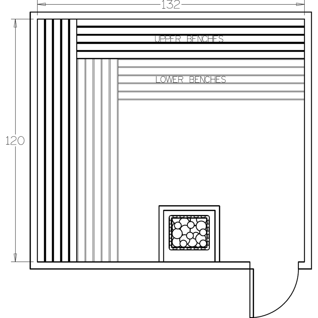 Finnish Sauna Builders 10' x 11' x 7' Pre-Cut Sauna Kit Option 2 / 7 Foot Tall / No Backrest,Option 2 / 7 Foot Tall / Backrest + $471.90,Option 2 / 8 Foot Tall + $595.98 / No Backrest,Option 2 / 8 Foot Tall + $595.98 / Backrest + $471.90 Finnish Sauna Bui