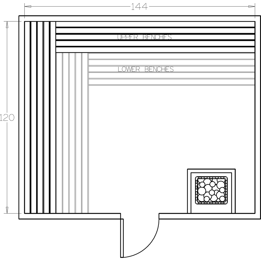 Finnish Sauna Builders 10' x 12' x 7' Pre-Cut Sauna Kit Option 3 / 7 Foot Tall / No Backrest,Option 3 / 7 Foot Tall / Backrest + $514.80,Option 3 / 8 Foot Tall + $624.36 / No Backrest,Option 3 / 8 Foot Tall + $624.36 / Backrest + $514.80 Finnish Sauna Bui