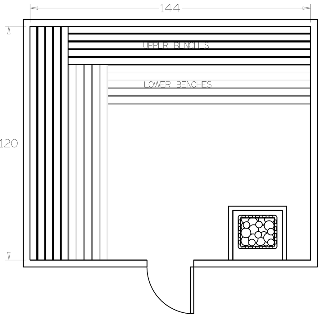 Finnish Sauna Builders 10' x 12' x 7' Pre-Cut Sauna Kit Option 4 / 7 Foot Tall / No Backrest,Option 4 / 7 Foot Tall / Backrest + $514.80,Option 4 / 8 Foot Tall + $624.36 / No Backrest,Option 4 / 8 Foot Tall + $624.36 / Backrest + $514.80 Finnish Sauna Bui