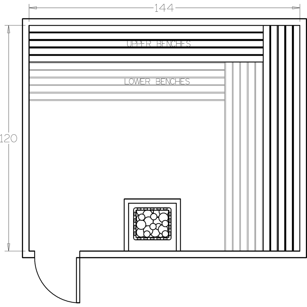 Finnish Sauna Builders 10' x 12' x 7' Pre-Cut Sauna Kit Option 5 / 7 Foot Tall / No Backrest,Option 5 / 7 Foot Tall / Backrest + $514.80,Option 5 / 8 Foot Tall + $624.36 / No Backrest,Option 5 / 8 Foot Tall + $624.36 / Backrest + $514.80 Finnish Sauna Bui