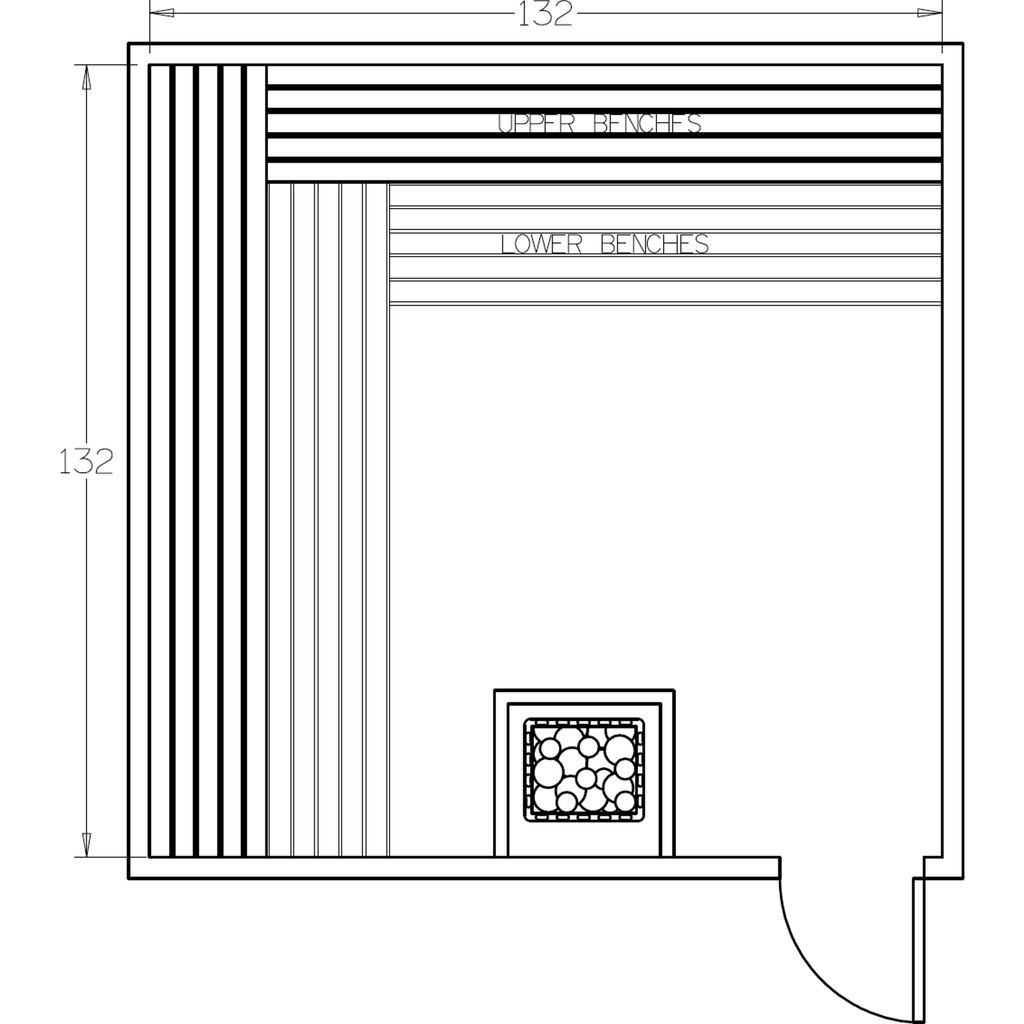 Finnish Sauna Builders 11' x 11' x 7' Pre-Cut Sauna Kit Option 1 / 7 Foot Tall / No Backrest,Option 1 / 7 Foot Tall / Backrest + $471.90,Option 1 / 8 Foot Tall + $624.36 / No Backrest,Option 1 / 8 Foot Tall + $624.36 / Backrest + $471.90 Finnish Sauna Bui