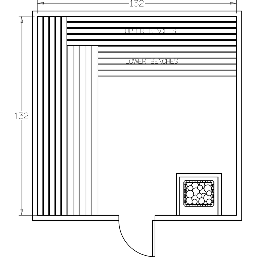 Finnish Sauna Builders 11' x 11' x 7' Pre-Cut Sauna Kit Option 3 / 7 Foot Tall / No Backrest,Option 3 / 7 Foot Tall / Backrest + $471.90,Option 3 / 8 Foot Tall + $624.36 / No Backrest,Option 3 / 8 Foot Tall + $624.36 / Backrest + $471.90 Finnish Sauna Bui